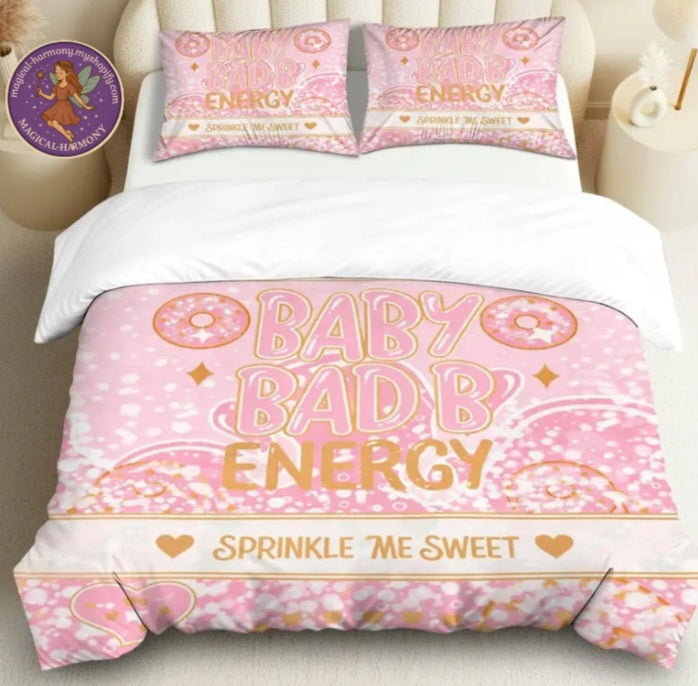 Pink Sprinkle Donut Duvet Set (Single)