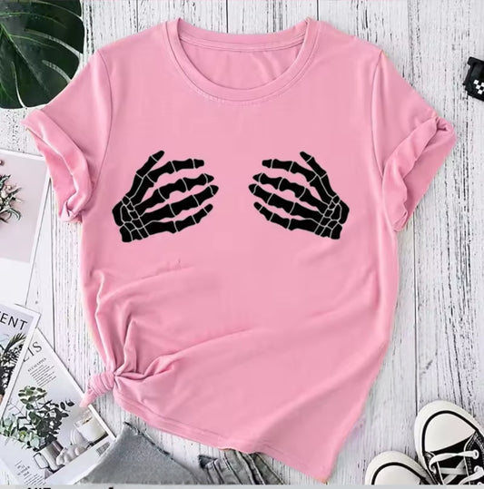 Skull Hand Print T-shirt