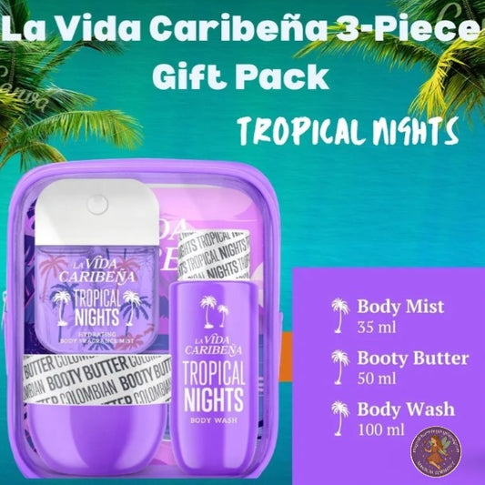 La Vida Caribeña 3-Piece Body Care Gift Set for Women.