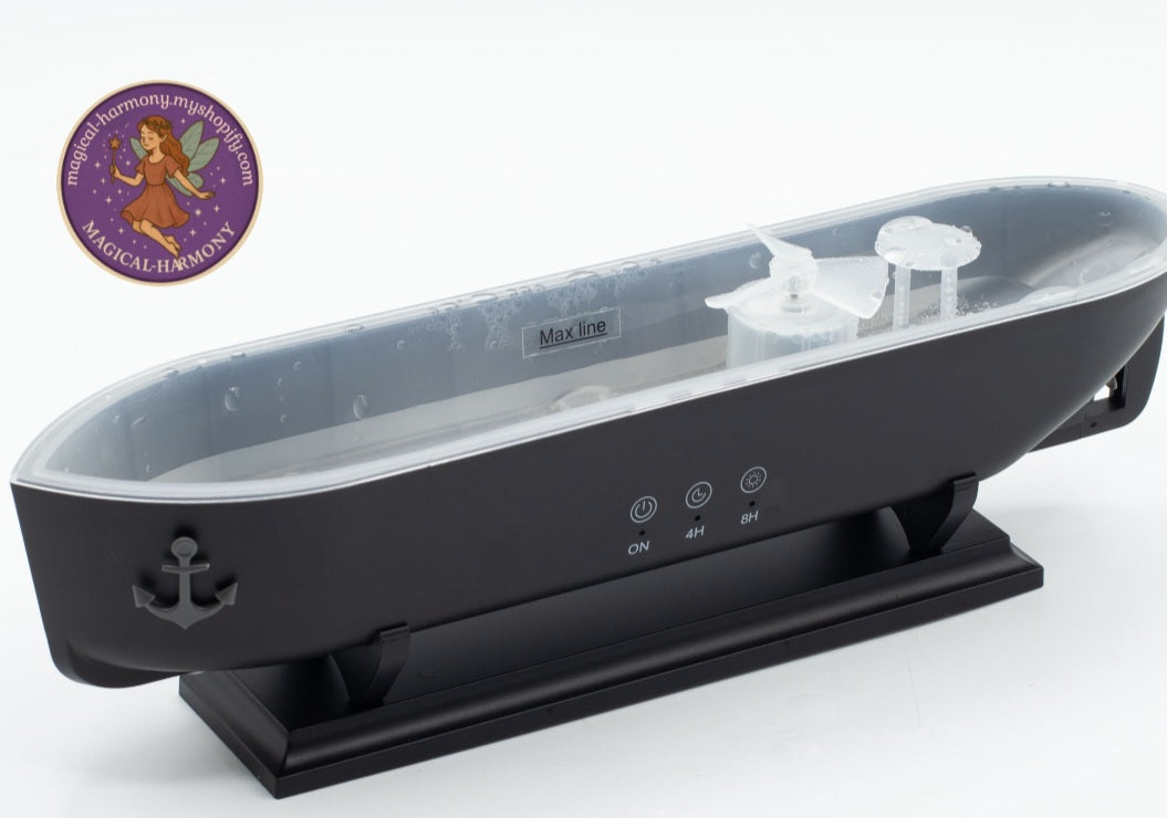 Titanic Ship Model - Puff Effect - USB - Colour Change - Remote Aroma Diffuser