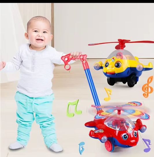 Musical Push Along Plane