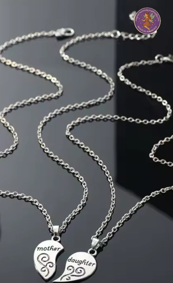 2-Piece Antique Silver-Plated Necklace Set