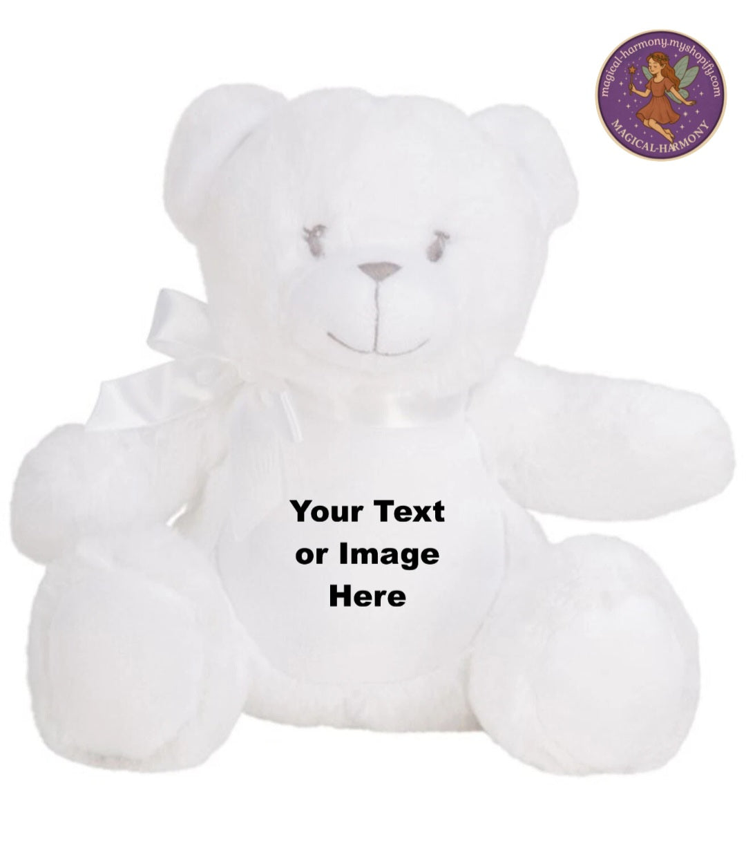Personalised Mini Teddy Stuff Toys Image Text Valentine Birthday Adult Kid Gift