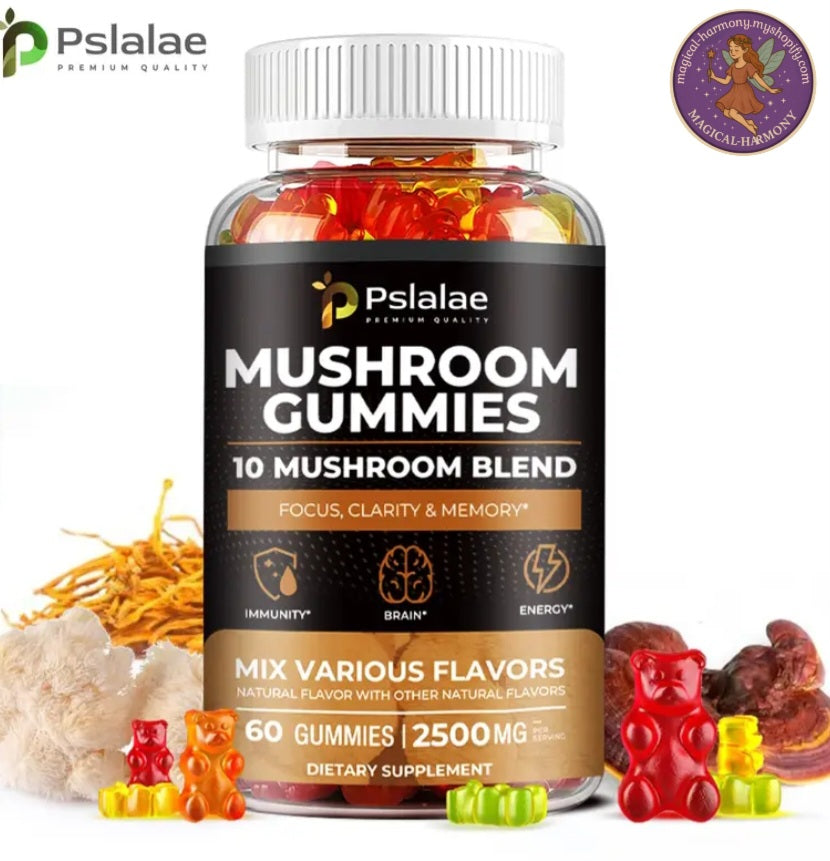 Mushroom Gummies – 10-in-1 Complex (2500mg)