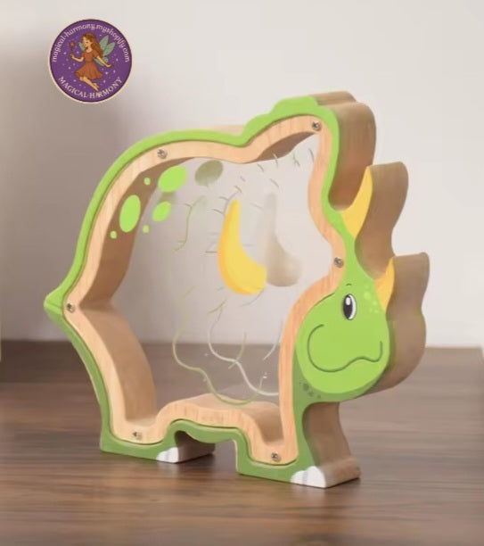 Wooden Dinosaur Money Boxes