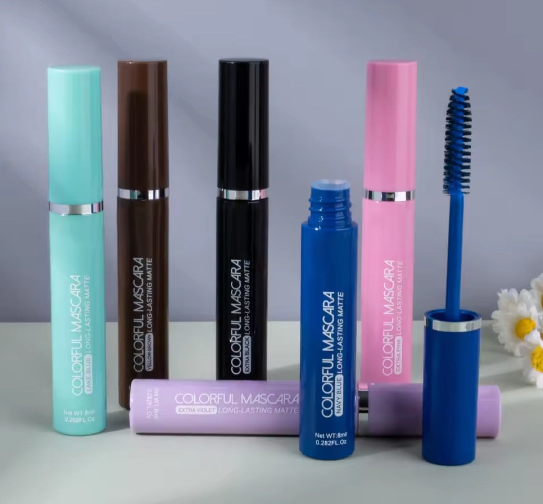 Long Lasting Waterproof Colourful Mascara.