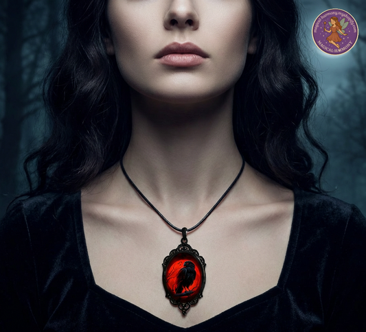 Gothic Crow Necklace