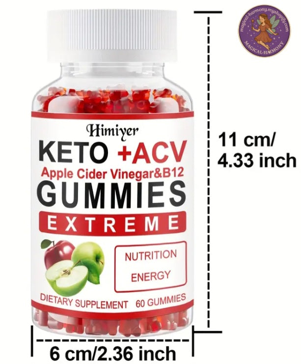 60 Keto + ACV Gummies