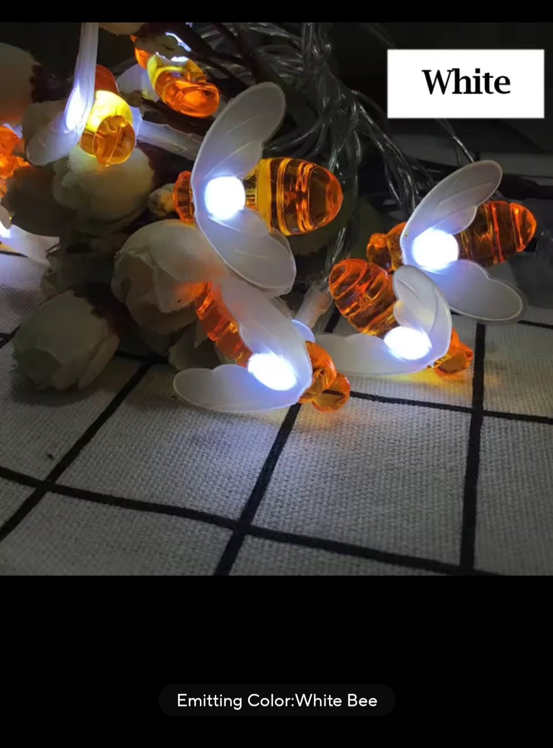 100 Led Bumblebee String Lights