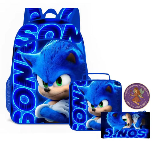 Hedgehog 3 Piece Bag Set.