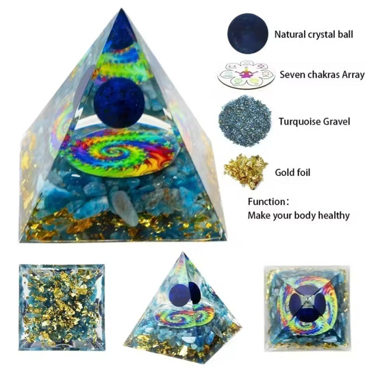 Natural Crystal Energy Generator Pyramid