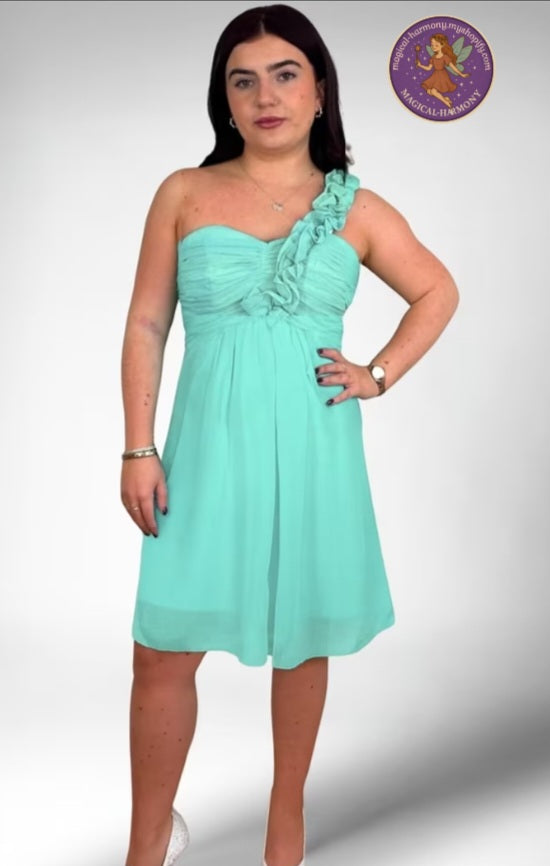Marco Paul Dusky Pink Shoulder Chiffon Dress