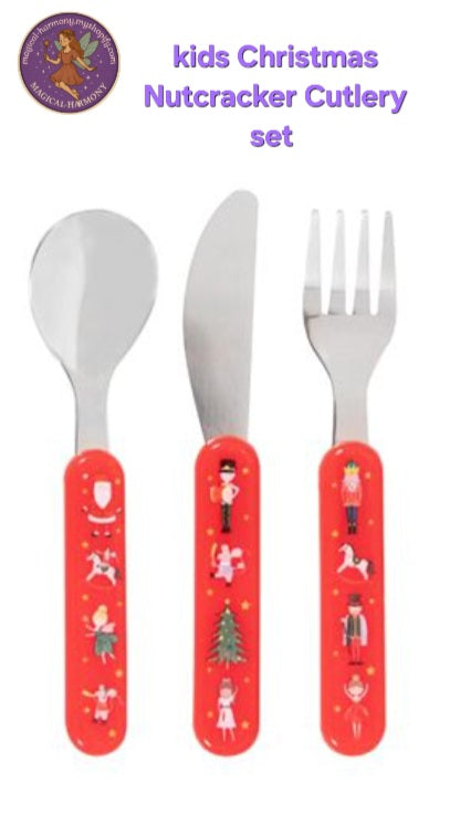 3 pc Kids Christmas Dinner Set