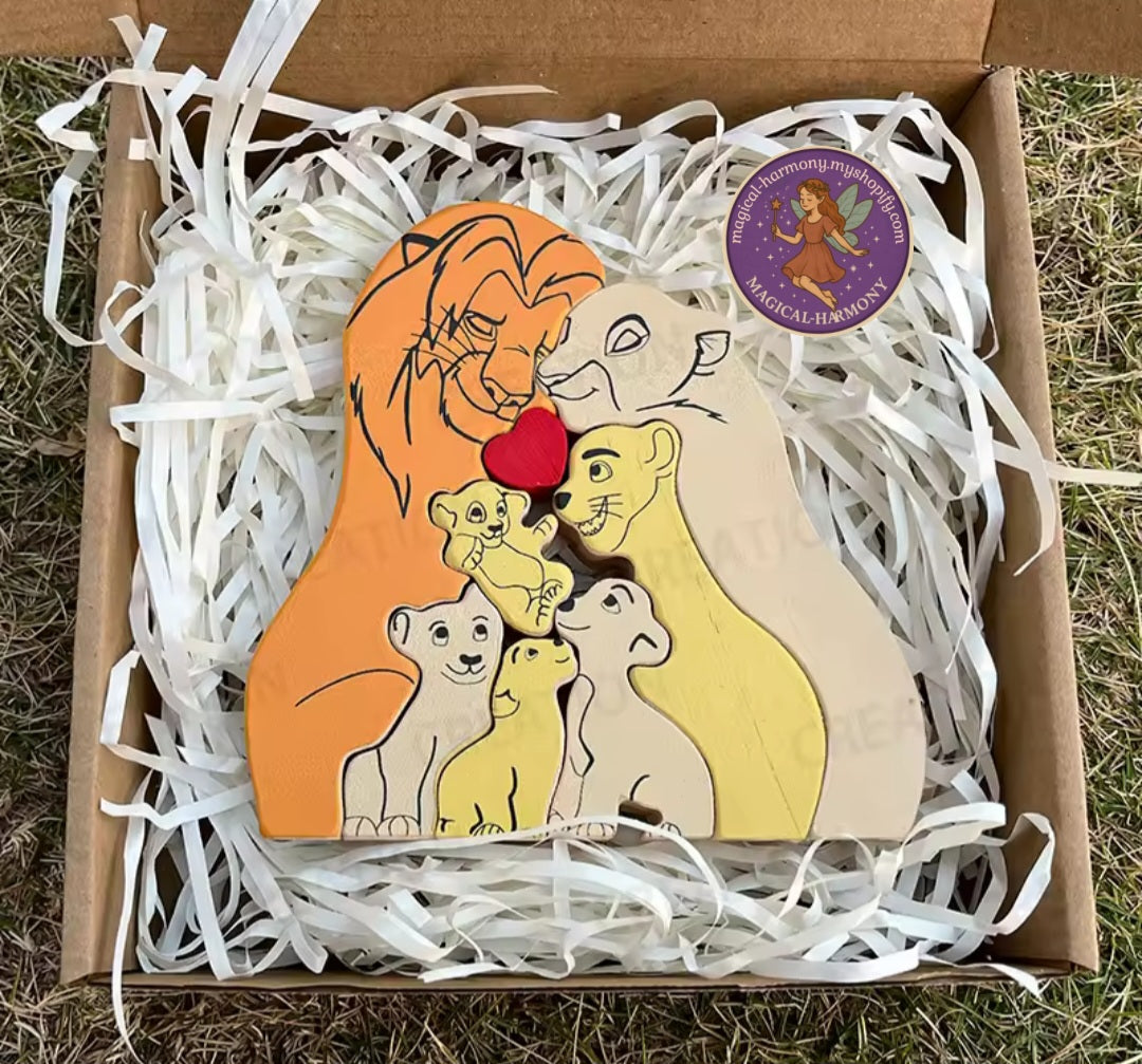 Personalised Art Family Puzzle.