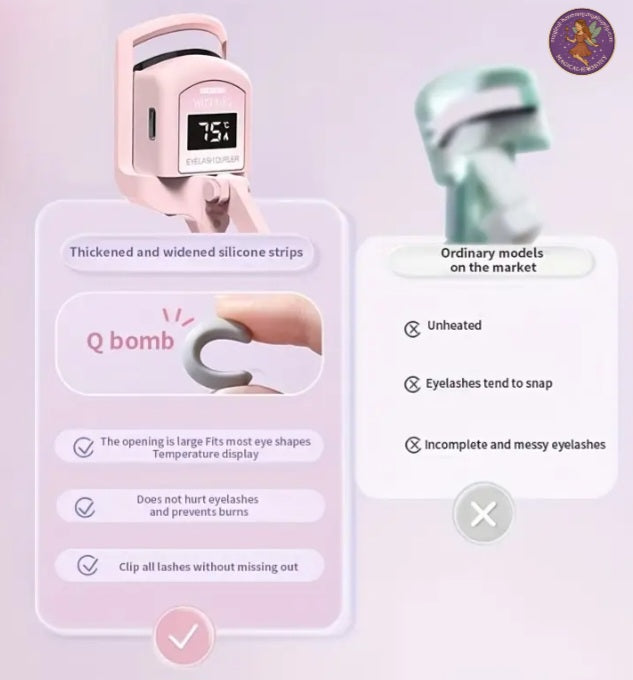 Pink USB Heated Eyelash Curler
