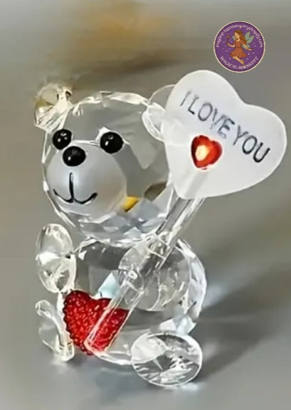 Enchanting Crystal Bear Sculpture