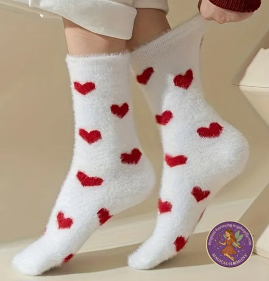 2-Pair Women’s Winter Mink Thermal Socks.