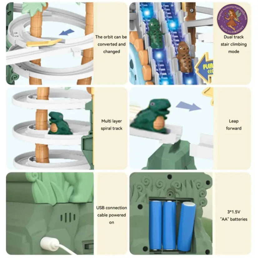 Dinosaur Climbing Slide Music Toy