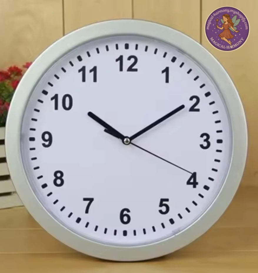 Hide away wall clock