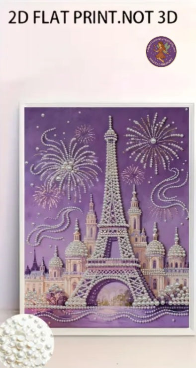 Frameless 5D Pearl Diamond Painting Kit
