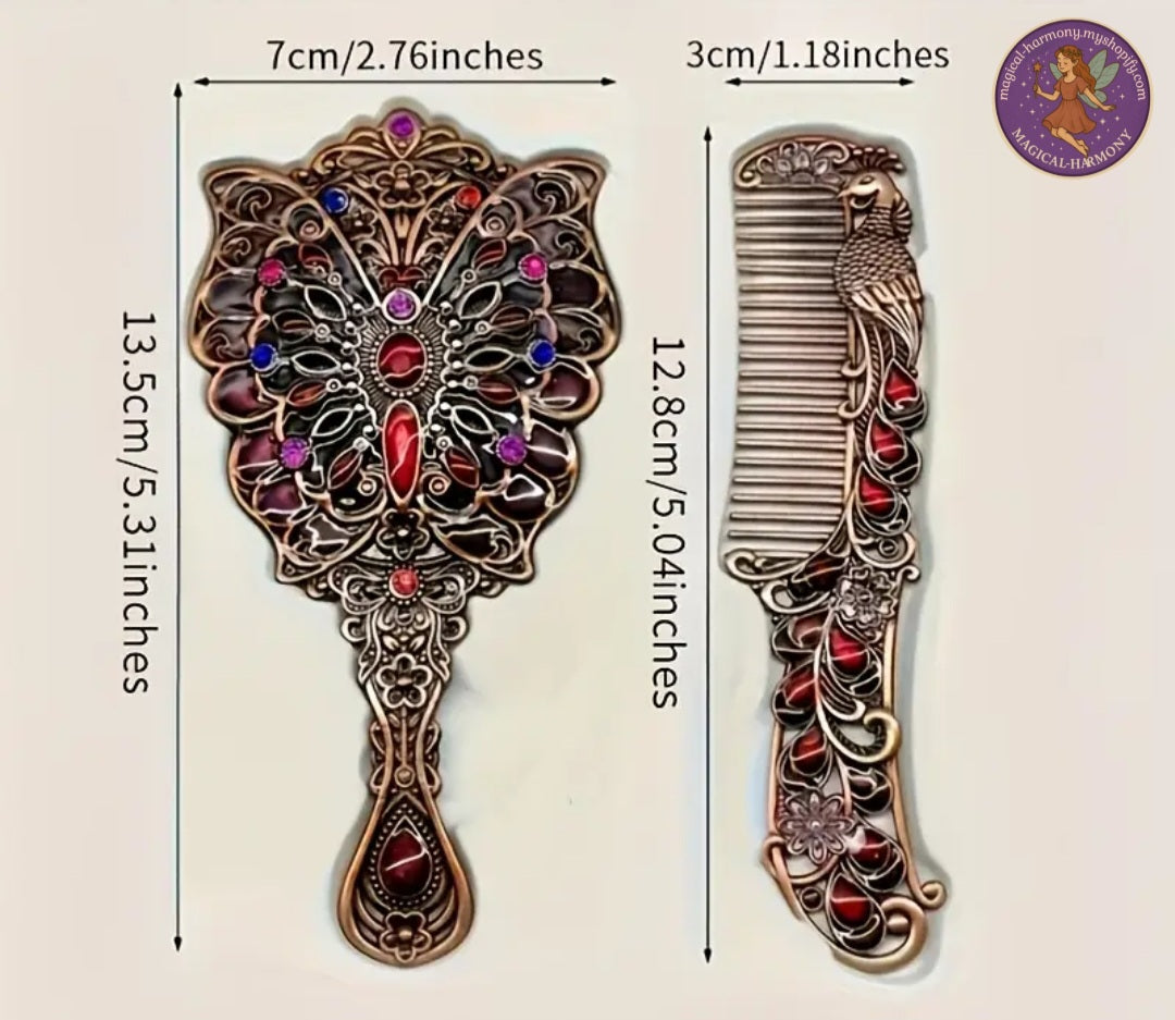 Vintage Mirror & Comb Set