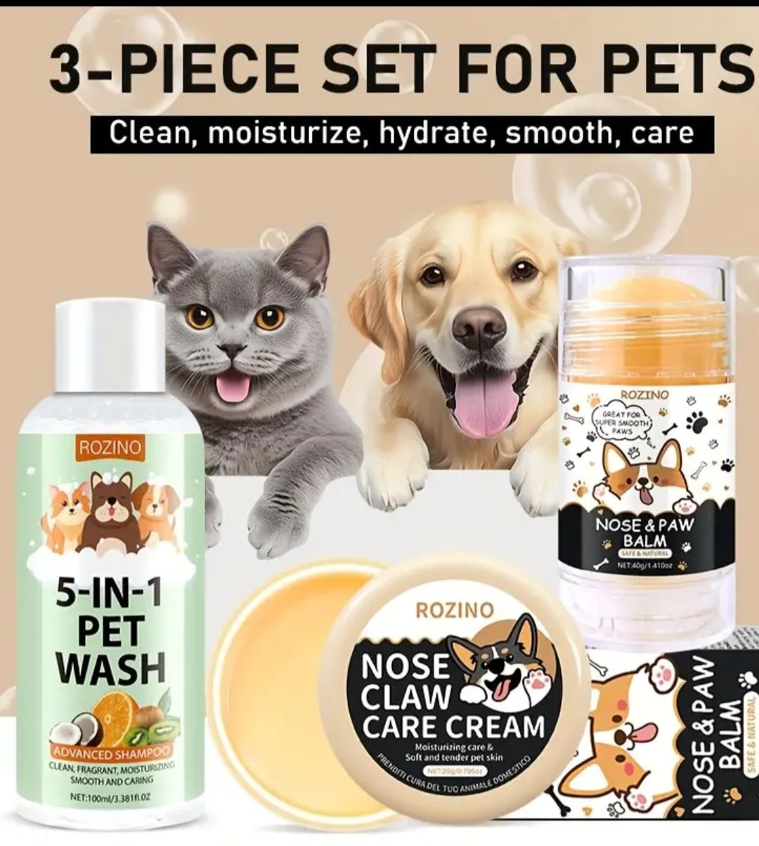 3 Piece Pet Care Set.