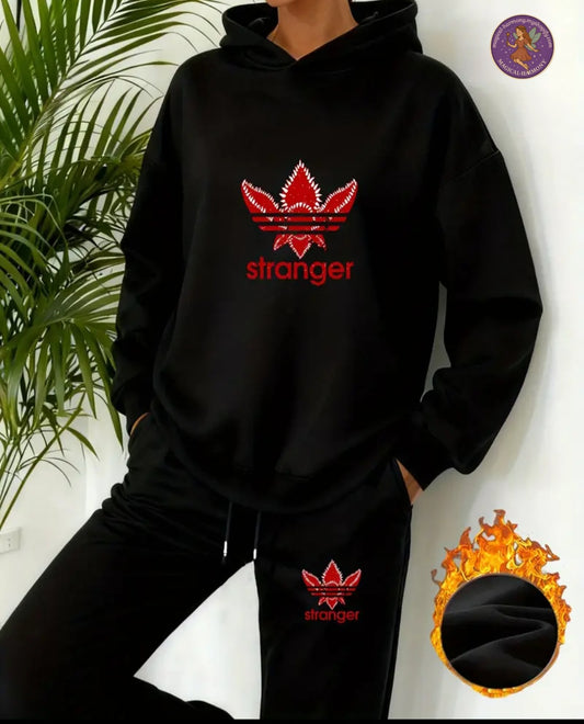 Stranger-Inspired Monster Design Hoodie Set