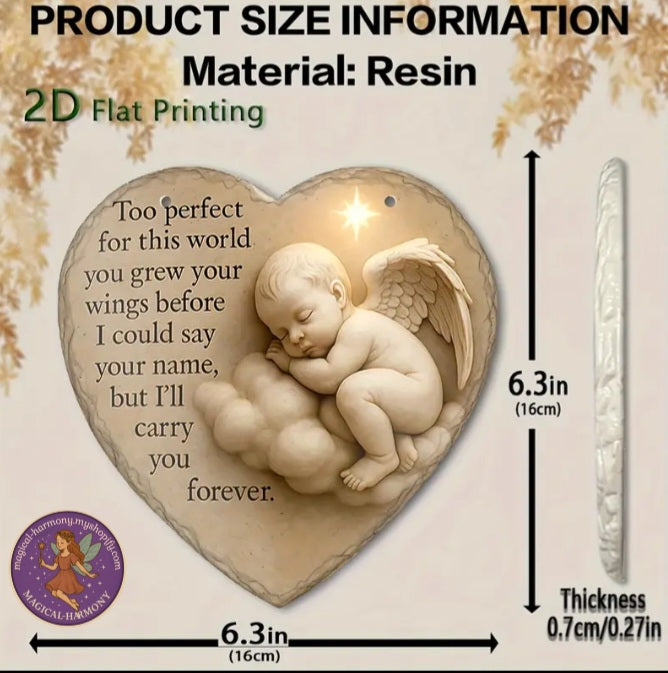 Angel Child Memorial Plaque.