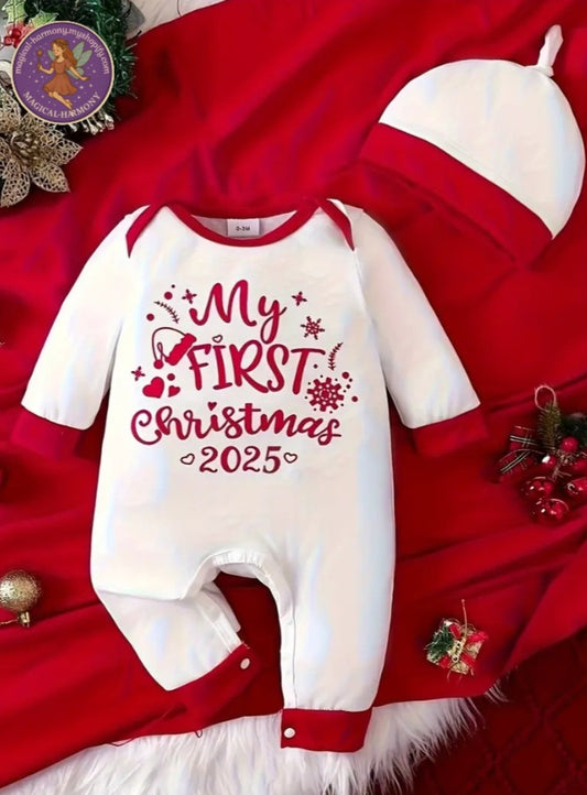 Baby's First Christmas Romper.