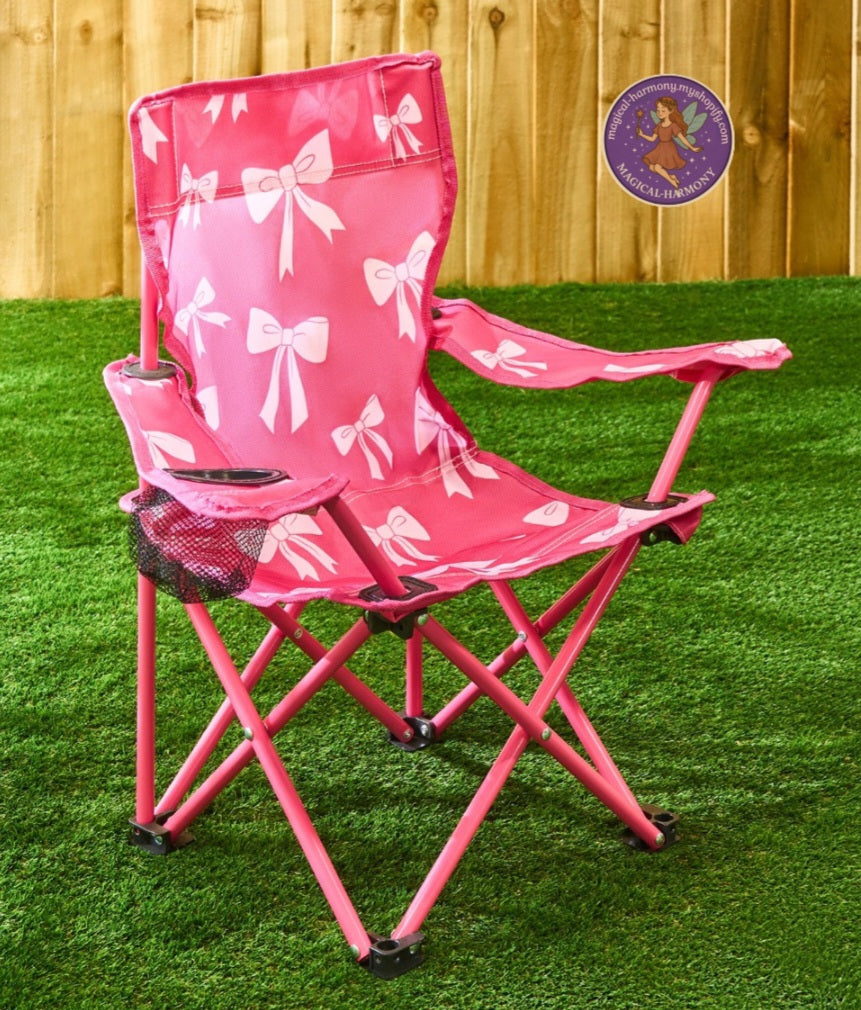Cute Bow Print Chair.