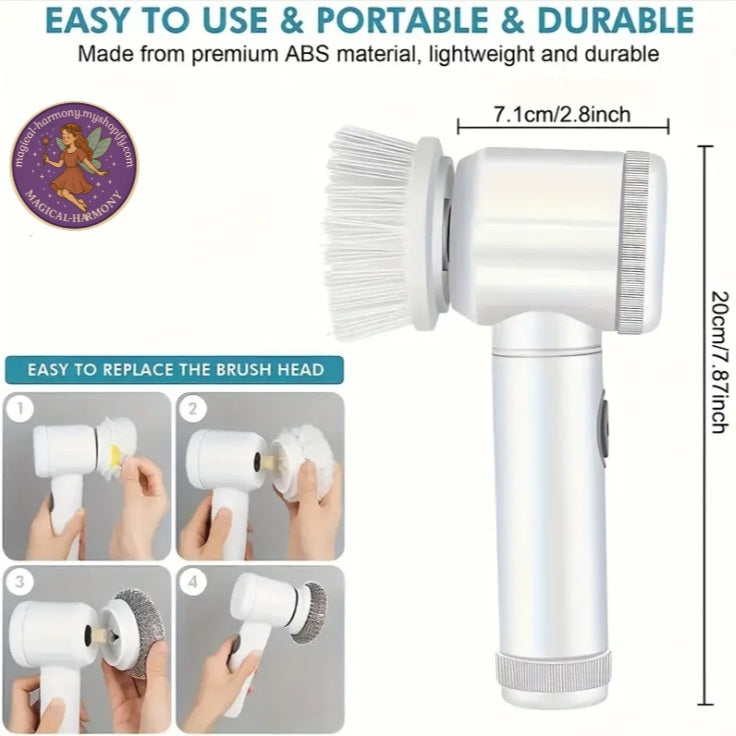 5-in-1 Rechargeable Electric Cleaning Brush Set