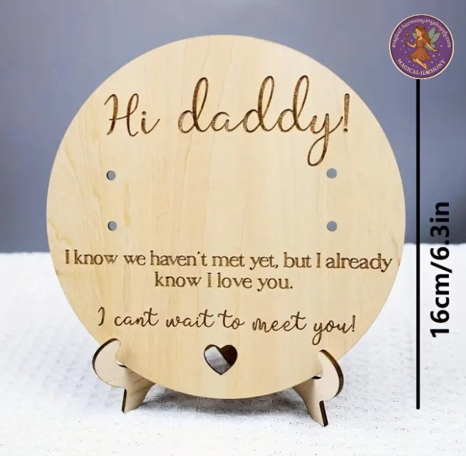 Wooden Pregnancy Test Keepsake Sign