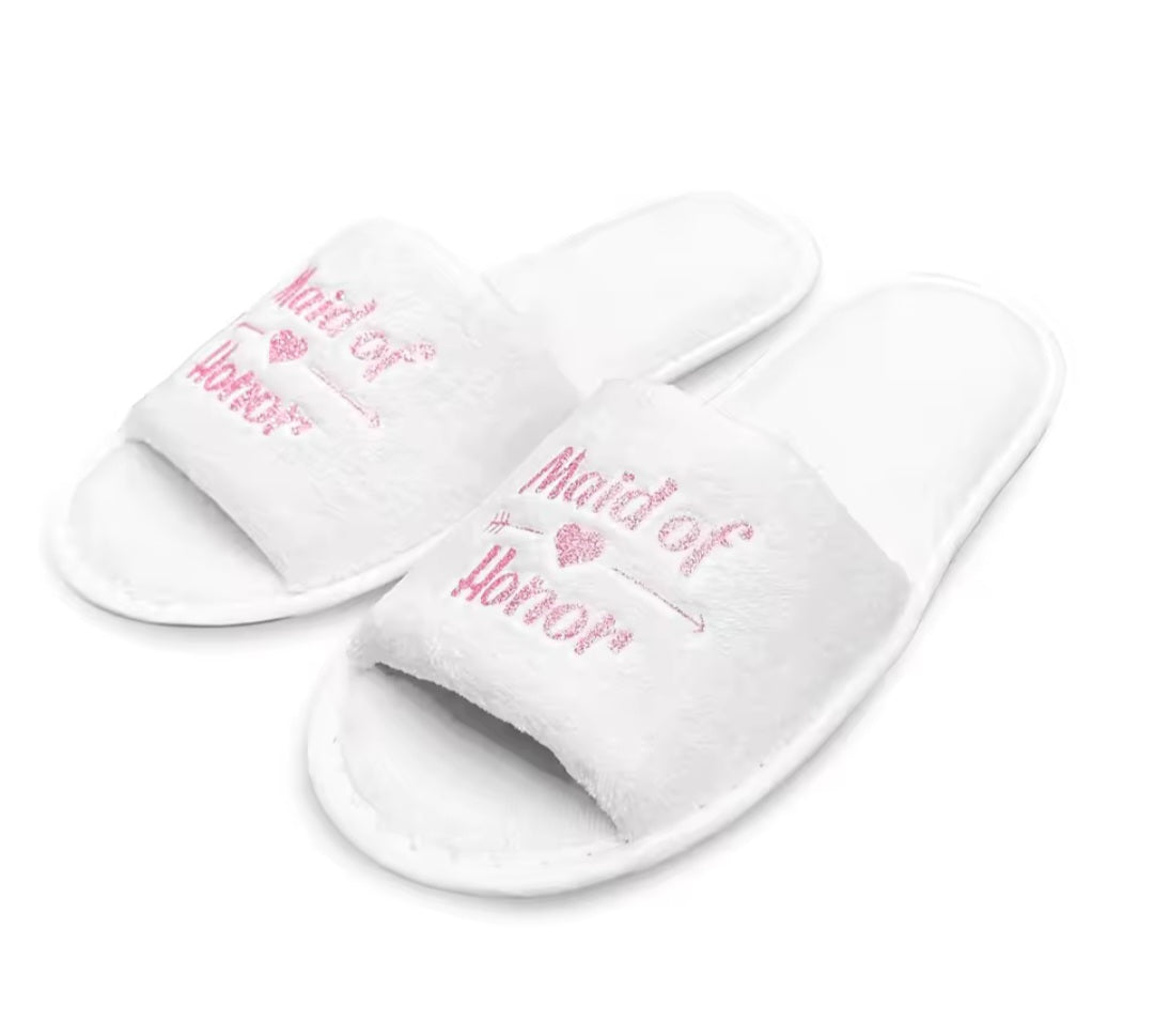 Wedding Party Slippers.