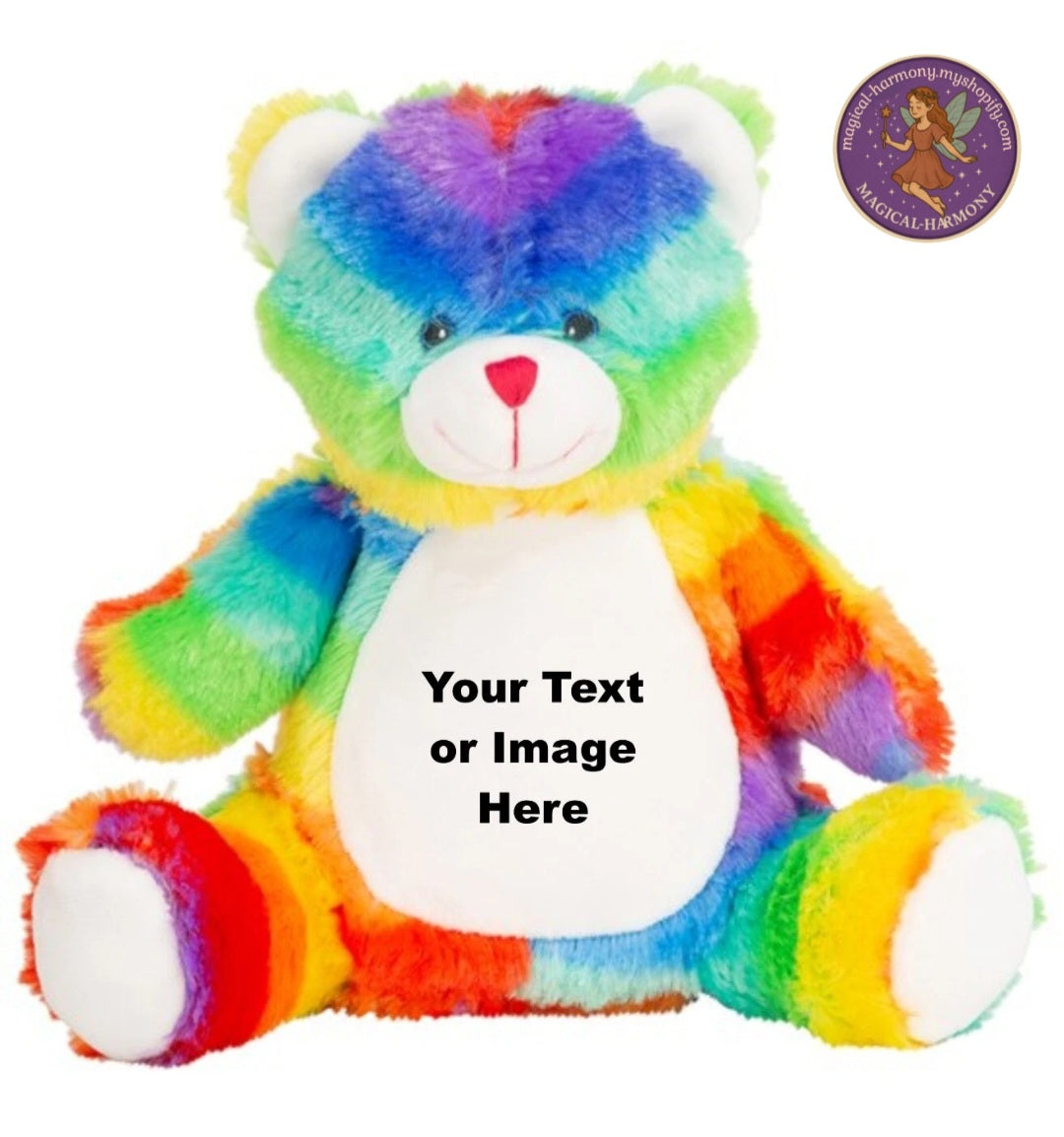 Personalised Mini Teddy Stuff Toys Image Text Valentine Birthday Adult Kid Gift