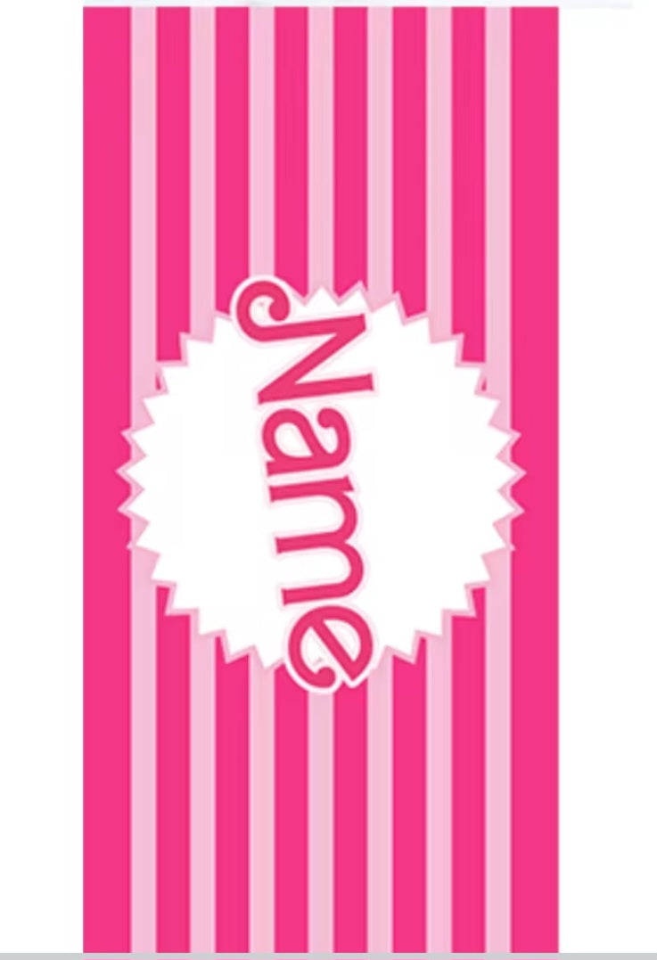 Large Personalised Beach Towel