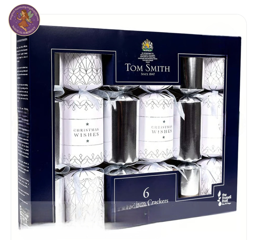 Tom Smith Premium Silver & White Crackers (6 Pack)