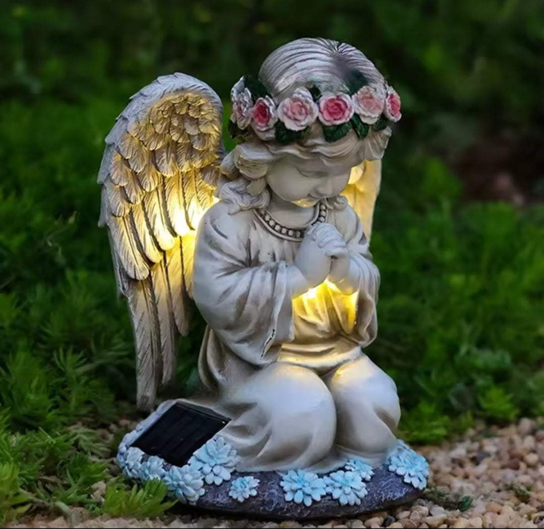 Solar Powered Angel Garden Light