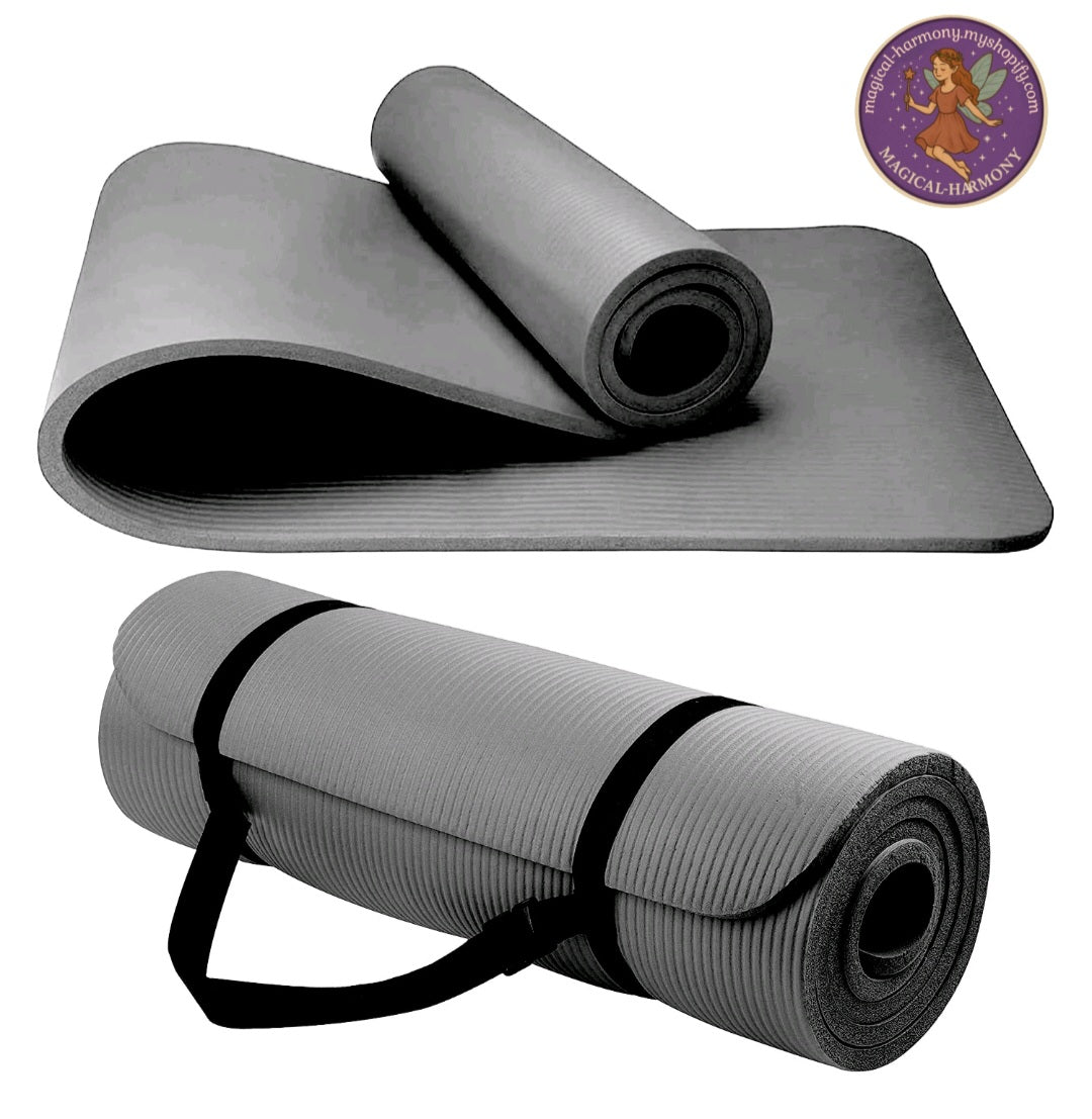 Yoga Mat 10mm Thick Exercise Mat Non Slip NBR