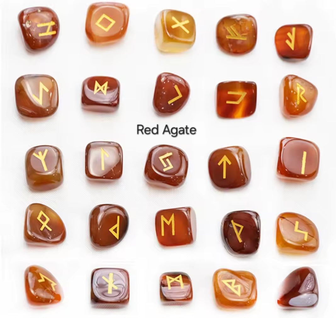 Natural Crystal Rune Stones