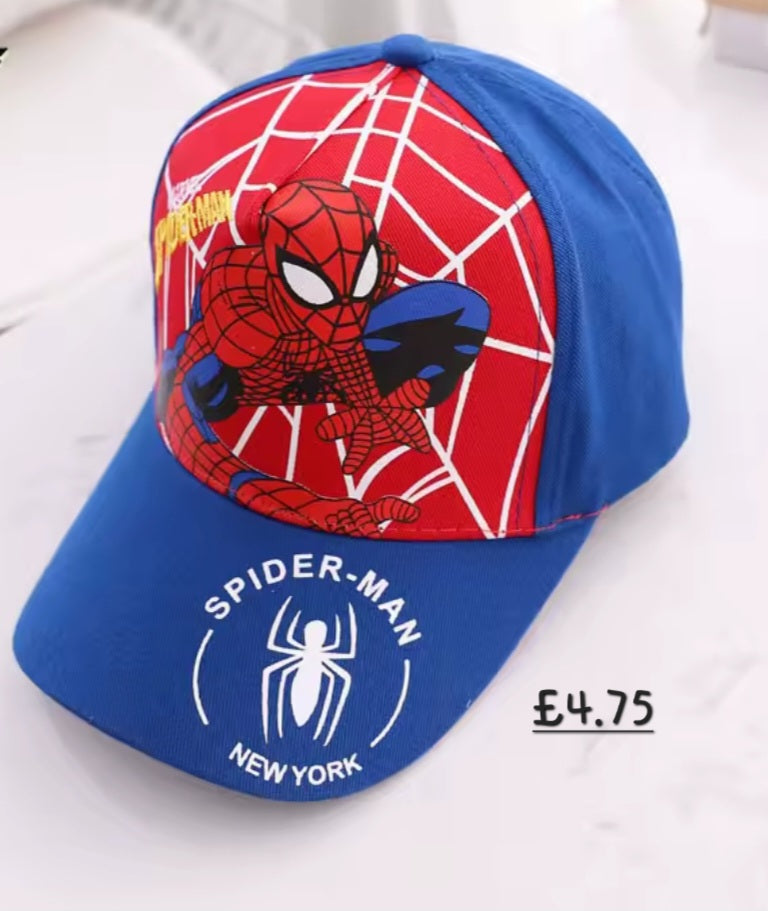 Kids spider baseball/summer cap