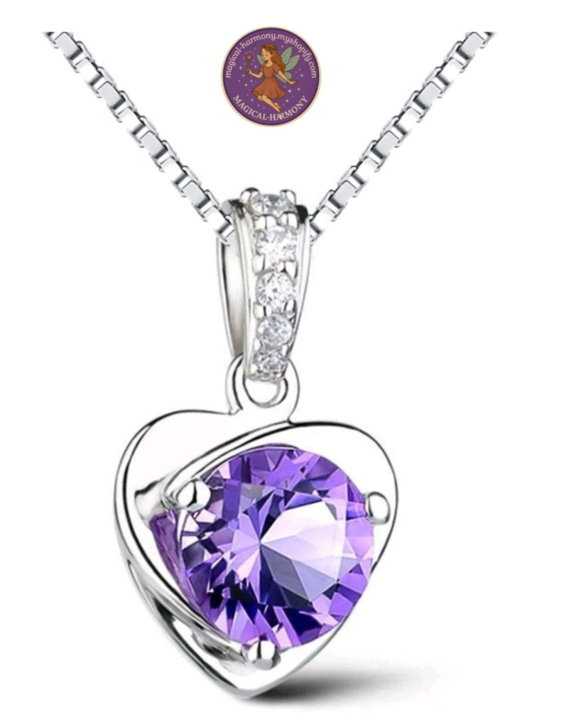 Elegant Purple Gemstone Jewellery Set