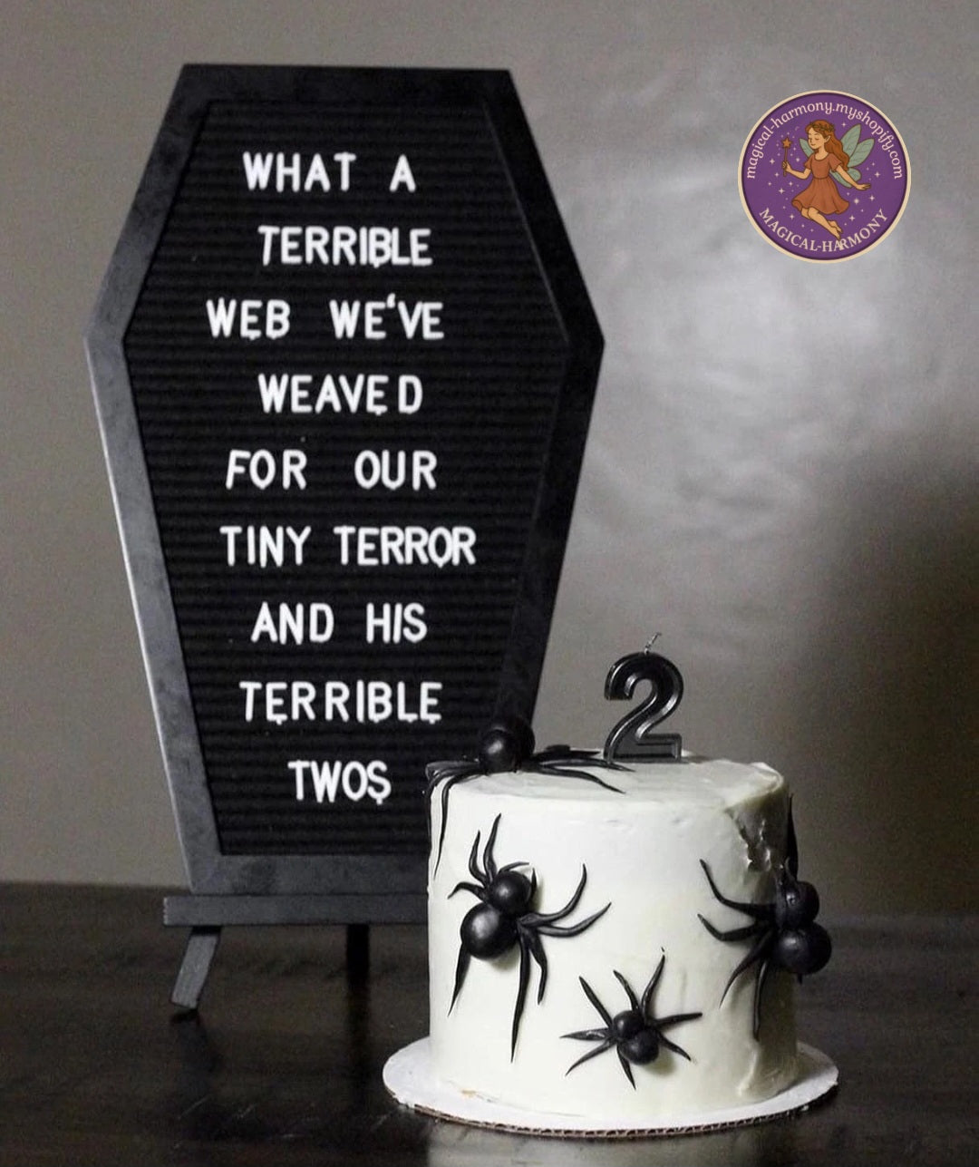 Halloween Coffin Letter Board With Characters Gothic Birthday Wedding Home Decor