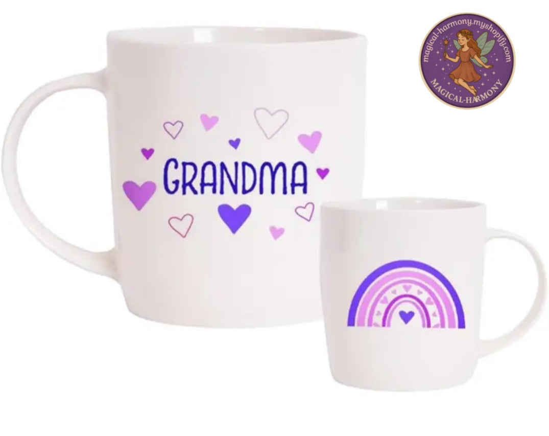 Set of 2 Grandma & Grandad Mugs