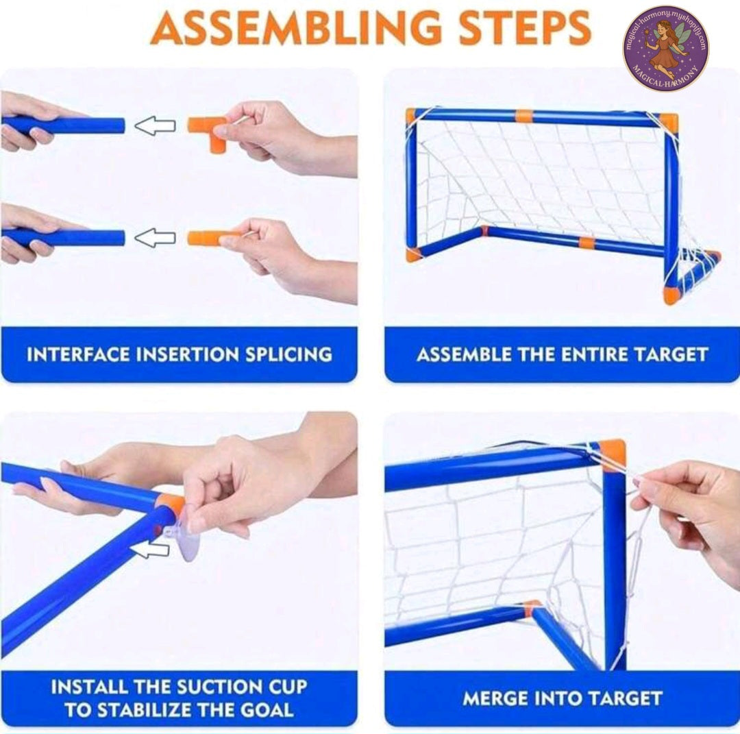 Mini Foldable Football Goal Set