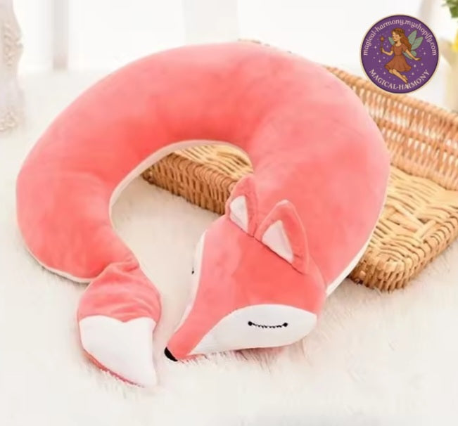 U-Shape Fox Travel Neck Pillow