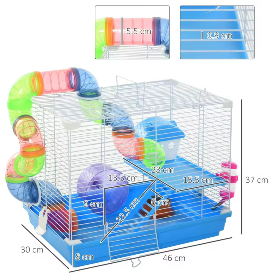 Large Hamster Cage With Essentials Heavily reduced.