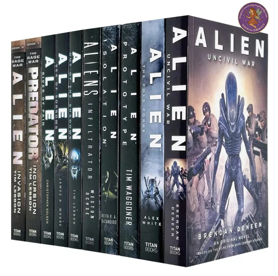 Alien Series Collection 10 Book Set by Brendan Deneen and other bestselling writers inspired by the legendary Alien franchise