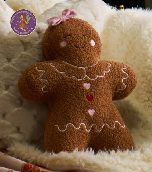 Boucle Gingerbread Girl Cushion.