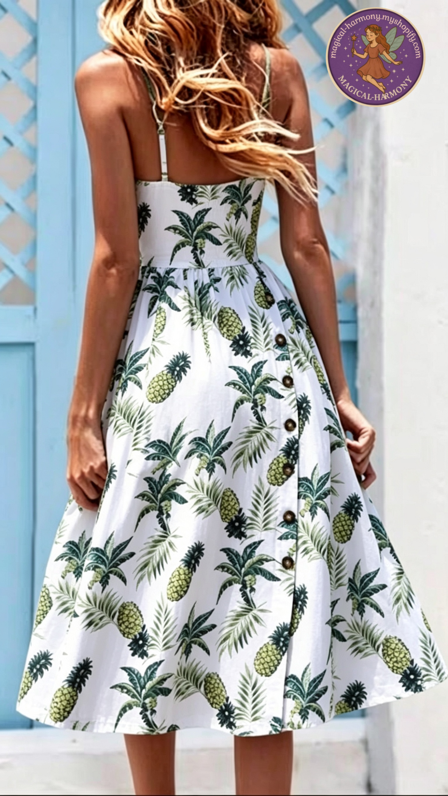 Strappy Summer Beach Midi Dress – Plus Size Dress