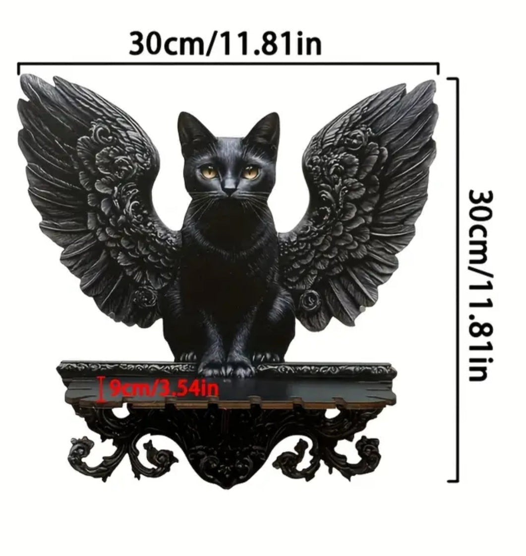 Winged cat Shelf